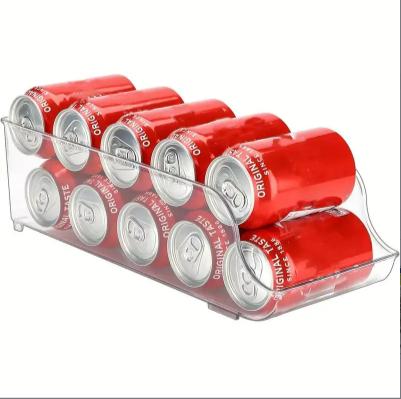 Refrigerator Organizer Bins, Soda Can Dispenser Beverage Holder, Clear Plastic Canned Food Pantry